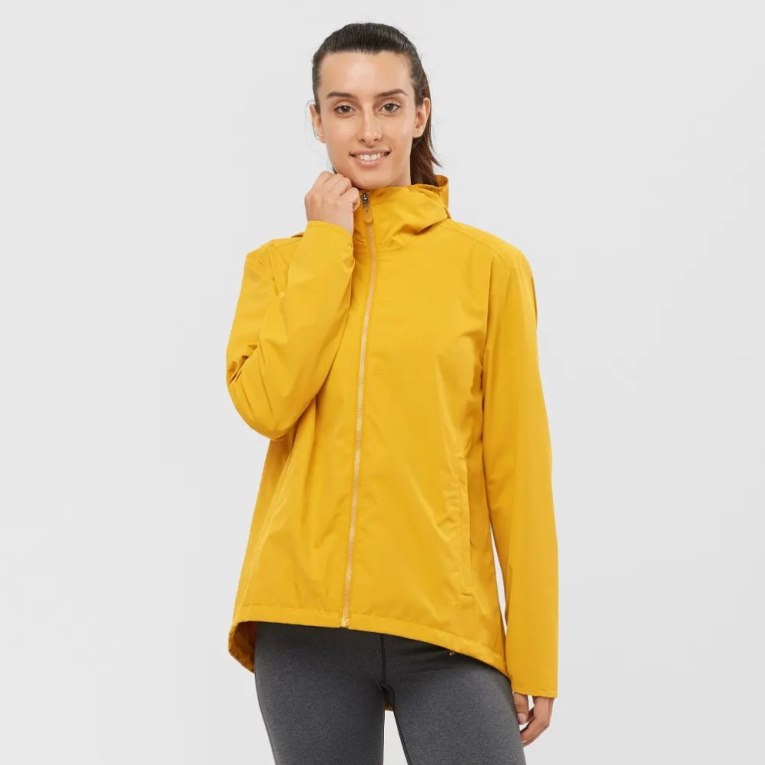 Yellow Salomon Comet Wp Jkt W Women\'s Shell Jackets | IE GH0538